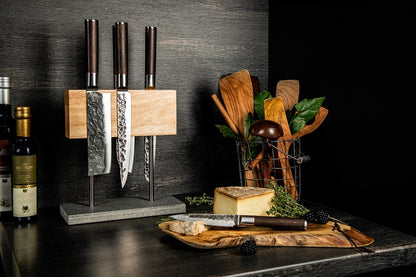 Style de Vie Messenblok Magnetisch Eiken met natuurstenen voet