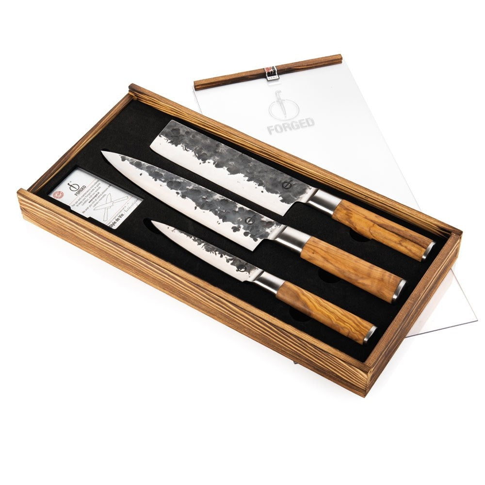 Forged Olive 3-delige Messenset