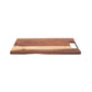 Bowls & Dishes Rose Wood serveerplank recht met metalen handvat - 39cm