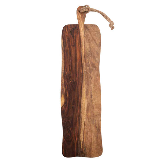 Bowls & Dishes | Pure Rose Wood Serveerplank Rustiek met Handvat 69cm
