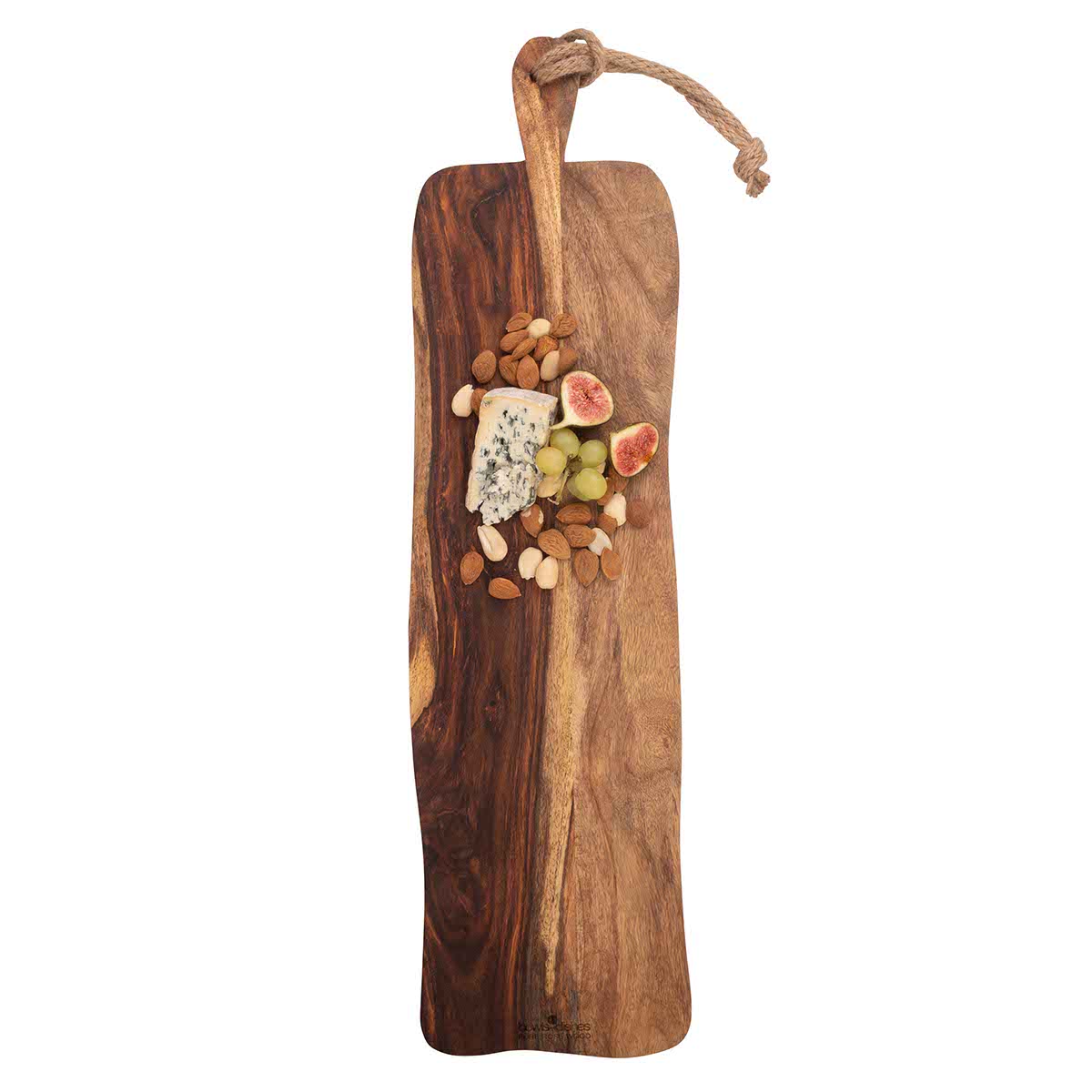 Bowls & Dishes | Pure Rose Wood Serveerplank Rustiek met Handvat 69cm