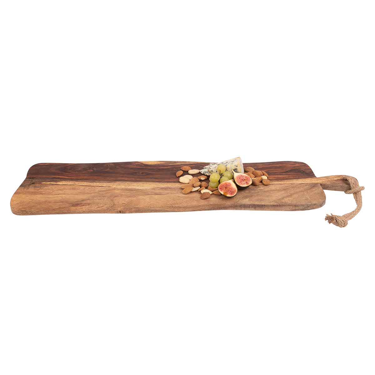 Bowls & Dishes | Pure Rose Wood Serveerplank Rustiek met Handvat 69cm