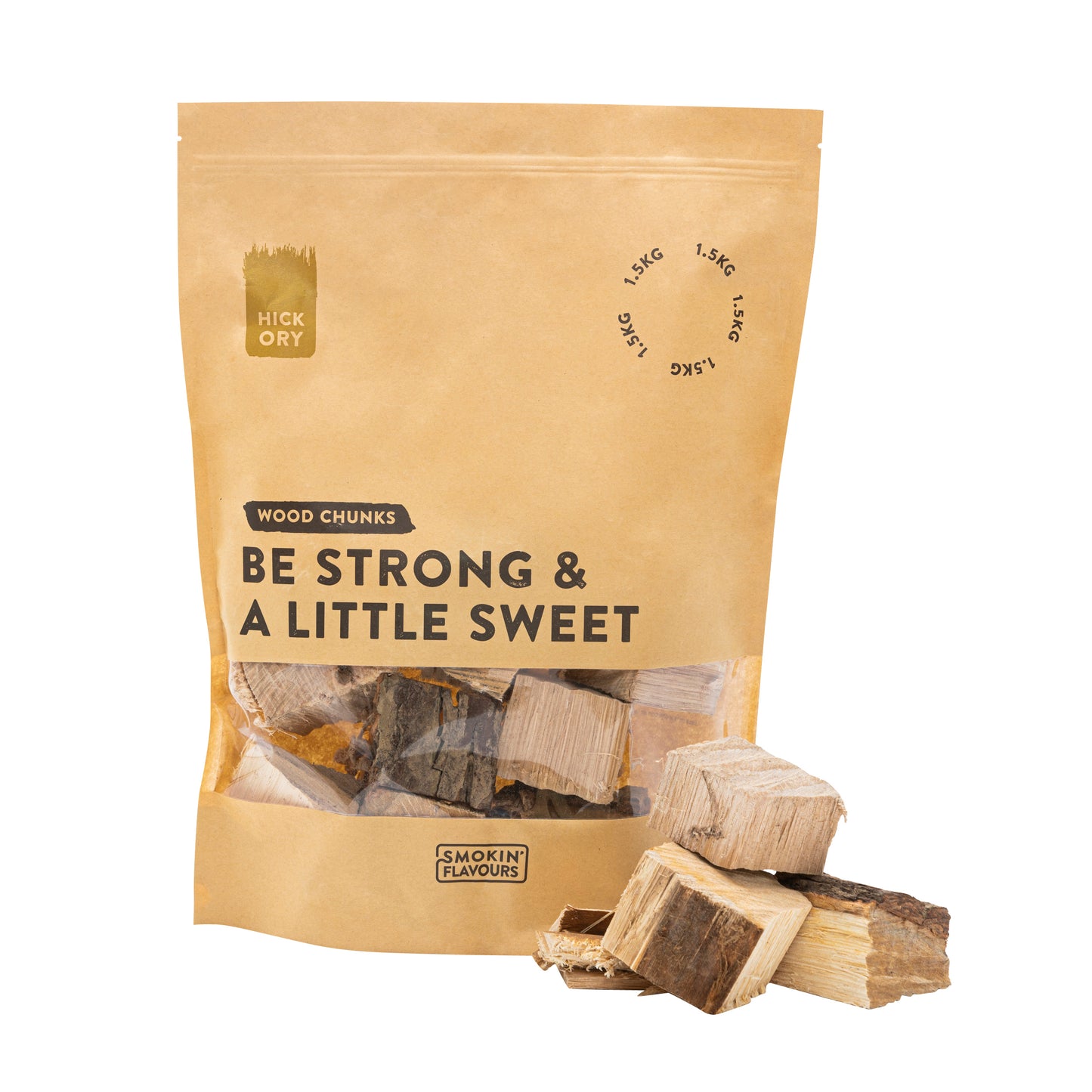Smokin' Flavours Wood Chunks Hickory 1,5kg