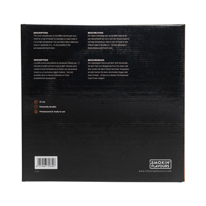 Smokin' Flavours Dutch Oven Cast Iron Large 31cm / 4,5L