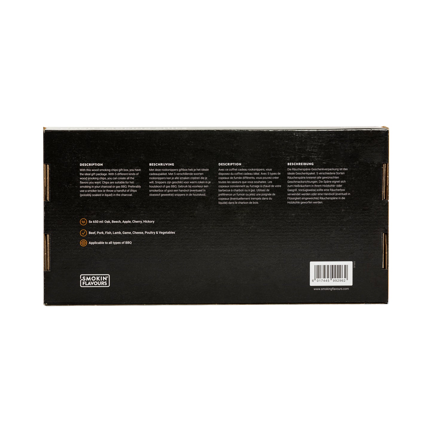 Smokin' Flavours Giftbox Wood Smoking Chips - 5 flavours