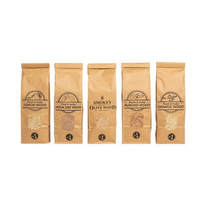 Smokin' Flavours Giftbox BBQ Smoking Dust Olive Wood - 5 flavours