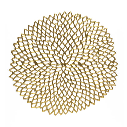 Chilewich Placemat Dahlia Rond 36x39cm | Brass