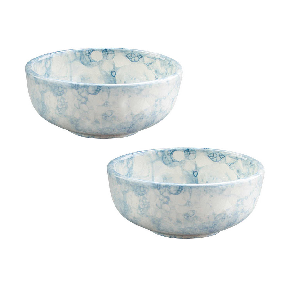 Bowls & Dishes Espuma giftset van 2 schaaltjes van 11 cm - midnight blue