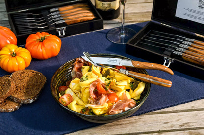 Laguiole Luxury Line Steakmessen - Olijfhout