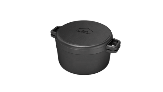 The Bastard | Dutch Oven & Griddle Cast Iron 24cm | Medium, Large