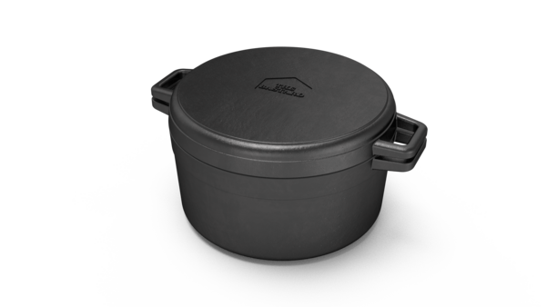 The Bastard | Dutch Oven & Griddle Cast Iron 28cm | Large